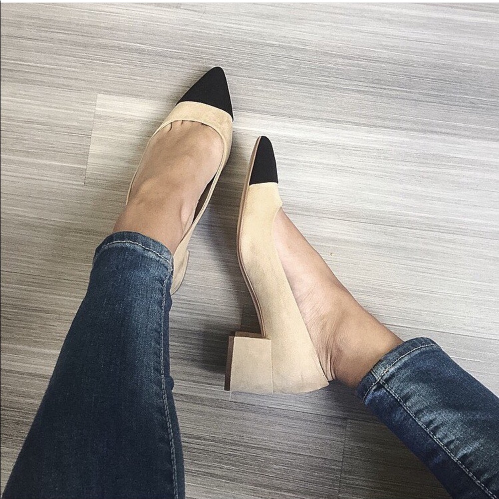Zara Faux Suede Pumps
